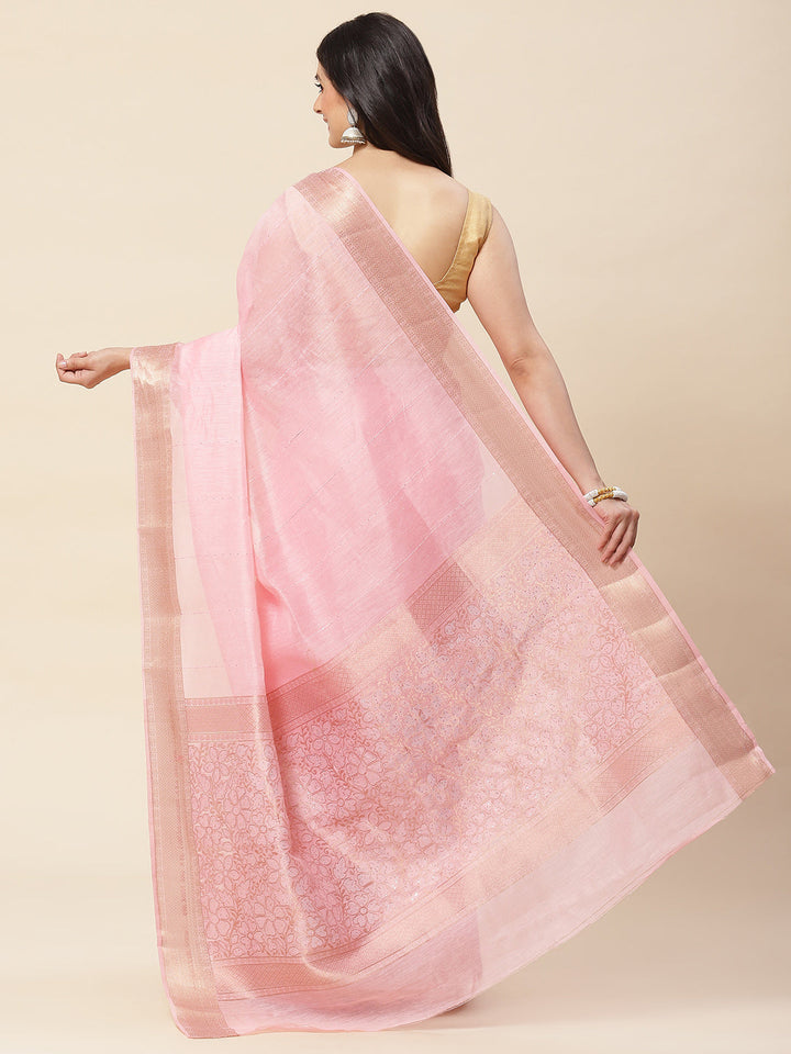 Zari Border Woven Cotton Saree