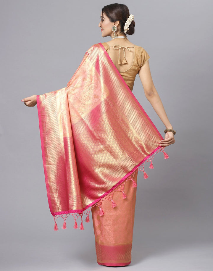MBZ Meena Bazaar-Woven Art Handloom Saree
