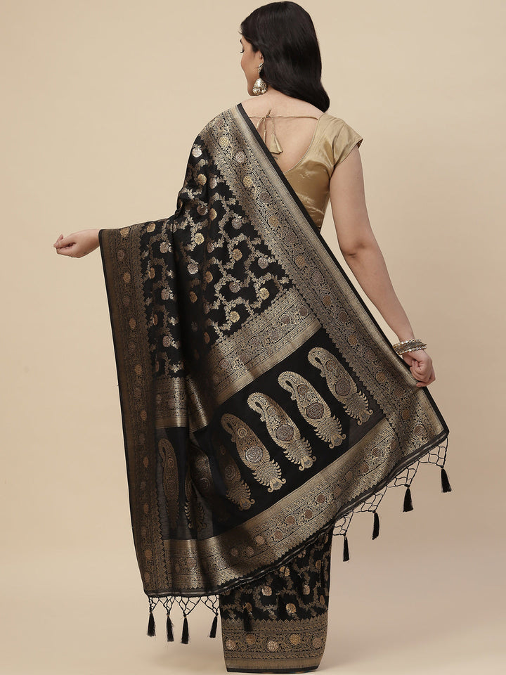 Zari Jaal Handloom Woven Saree