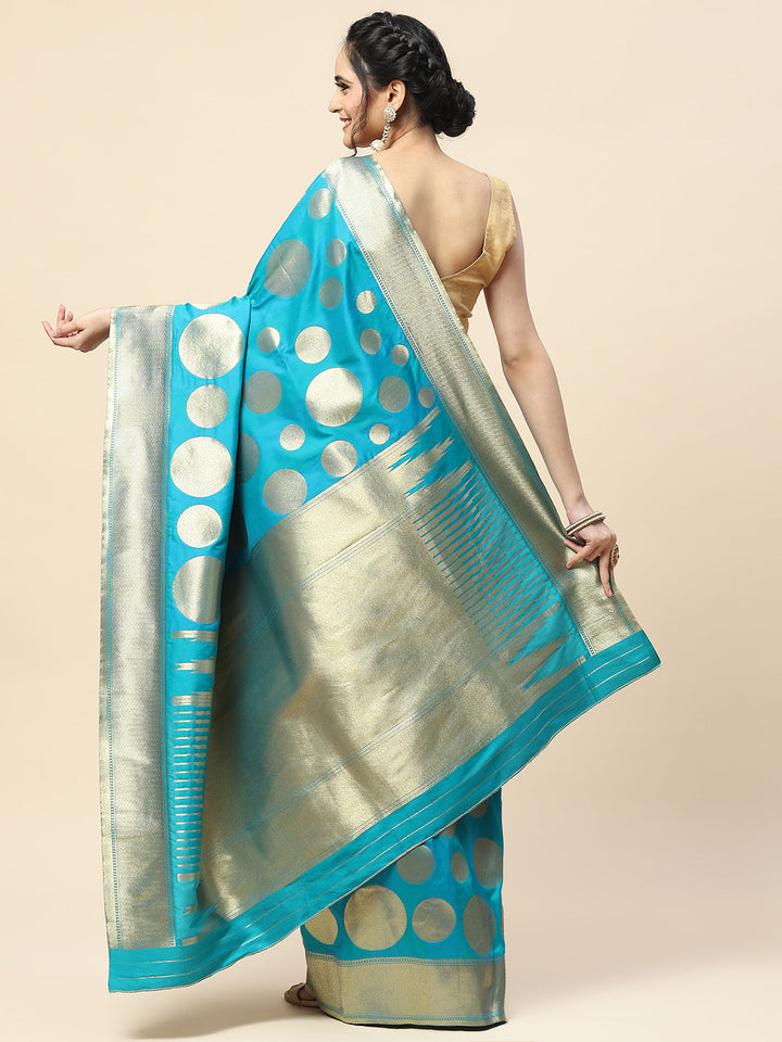 Zari Jaal Banarasi Woven Saree