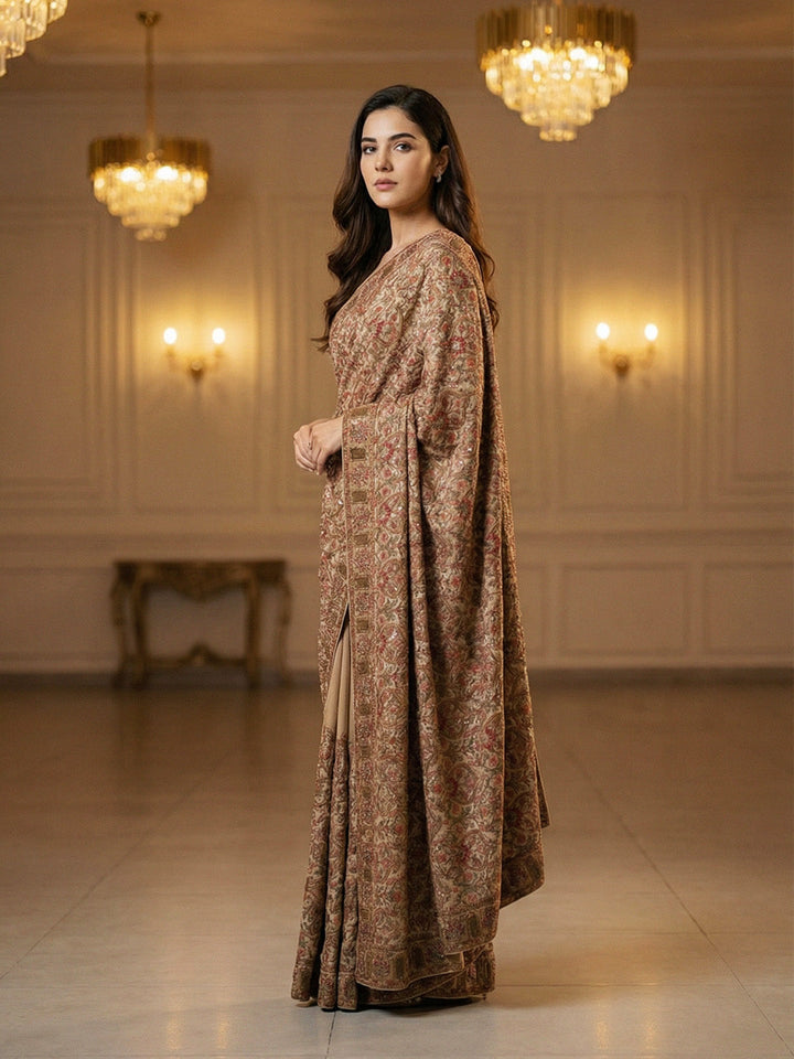 Embroidered Georgette Saree