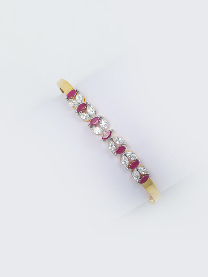 Golden Pink Stone Bracelet