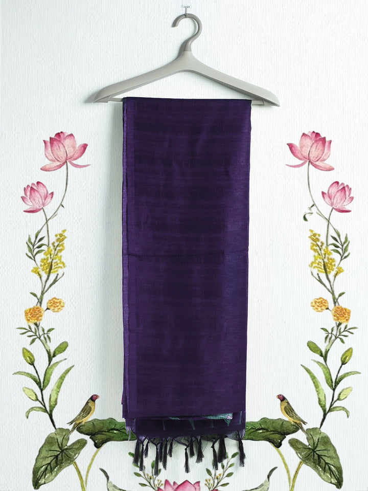 Printed Tussar Saree