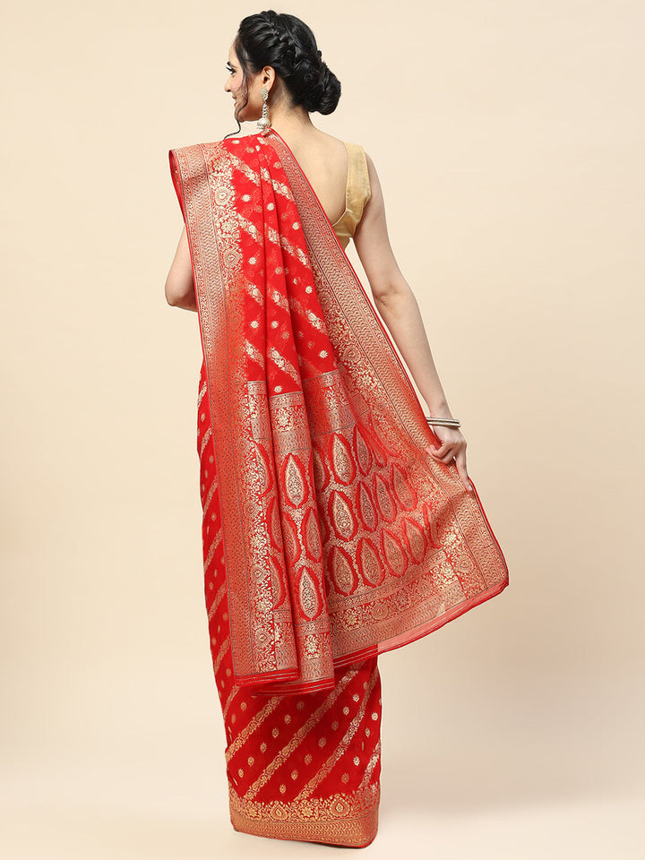 Swarovski Embroidered Georgette Saree