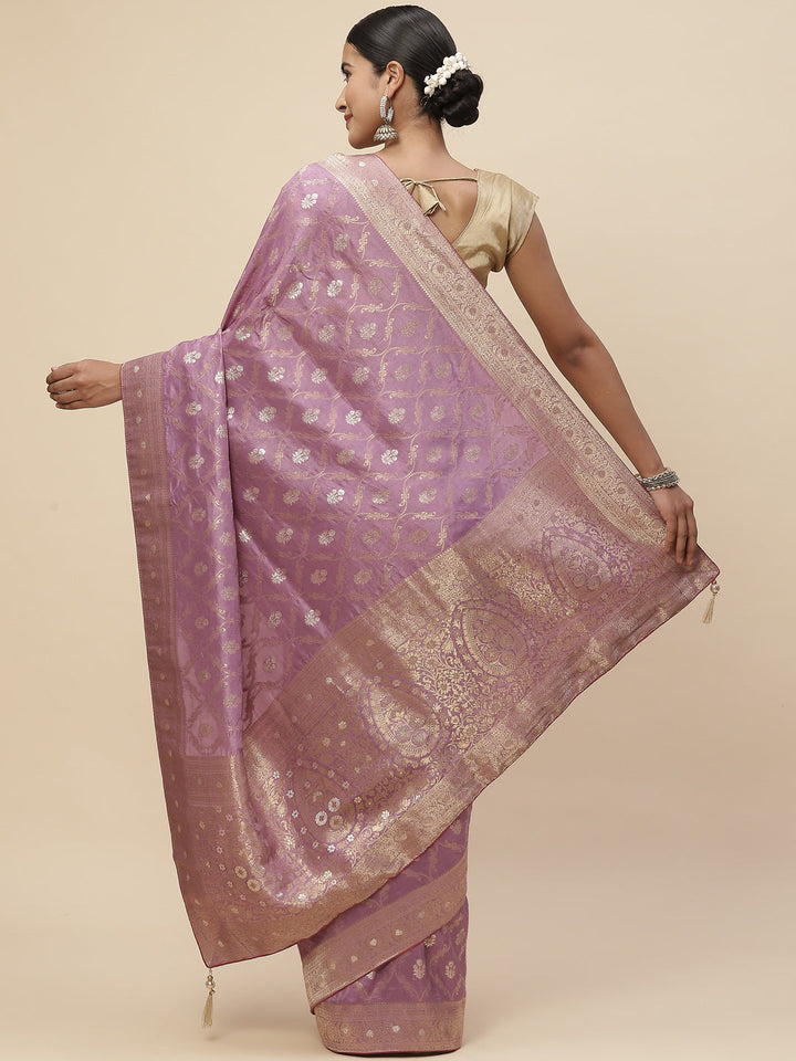 Zari Jaal Handloom Woven Saree