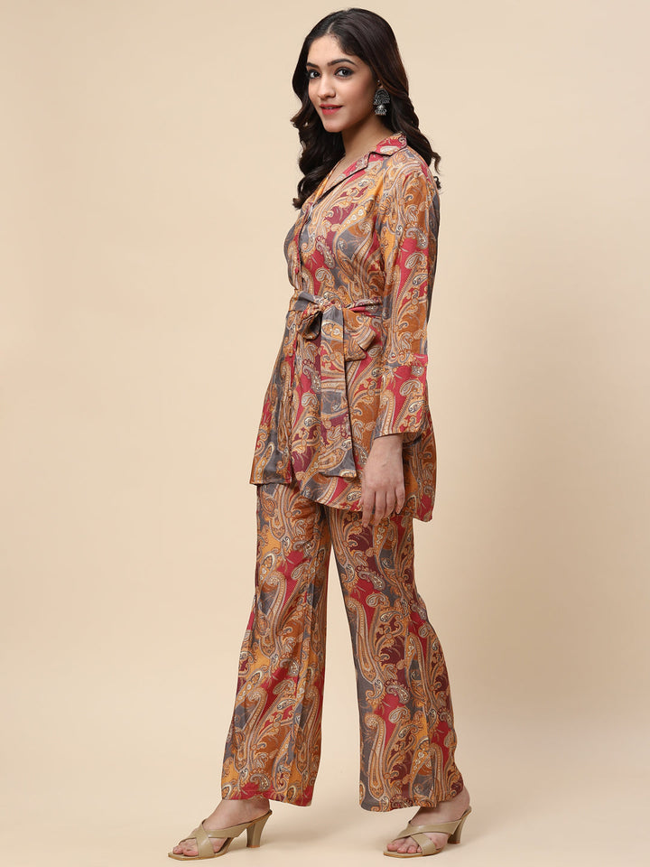 Printed Muslin Kurta With Pants