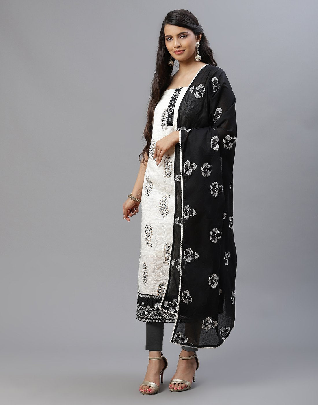 Cotton Embroidered Suit piece