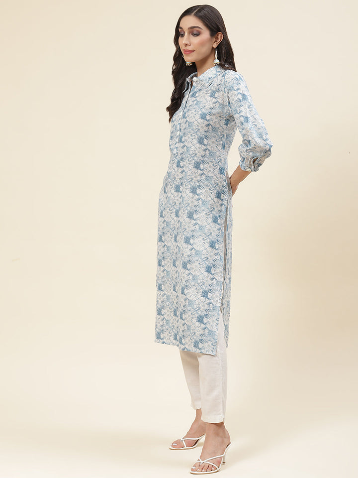 Printed Muslin Kurta