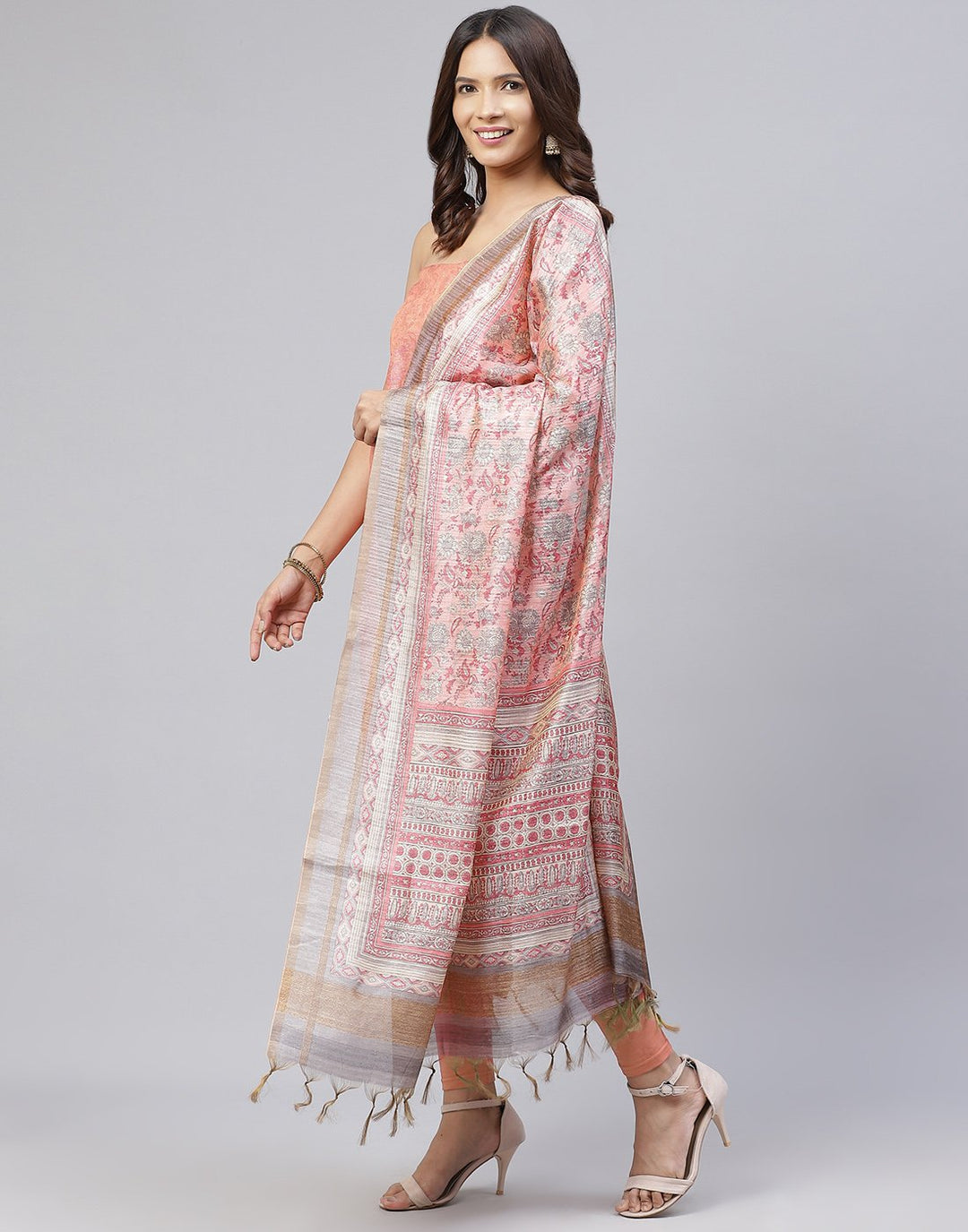 Chanderi Printed Suit Piece