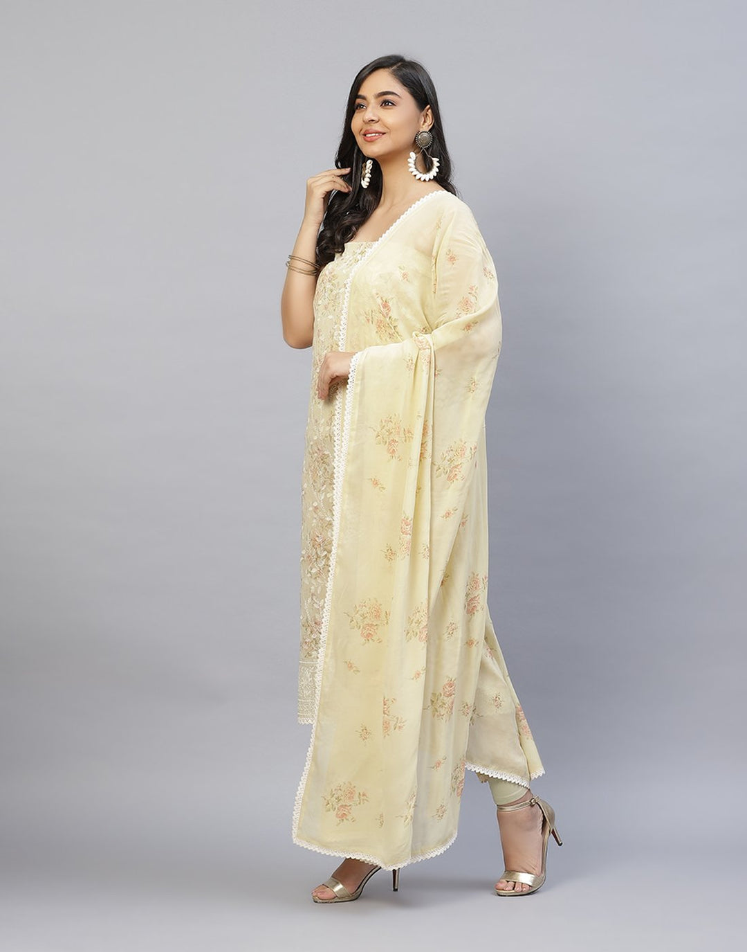 Embroidered Art Georgette Suit Piece