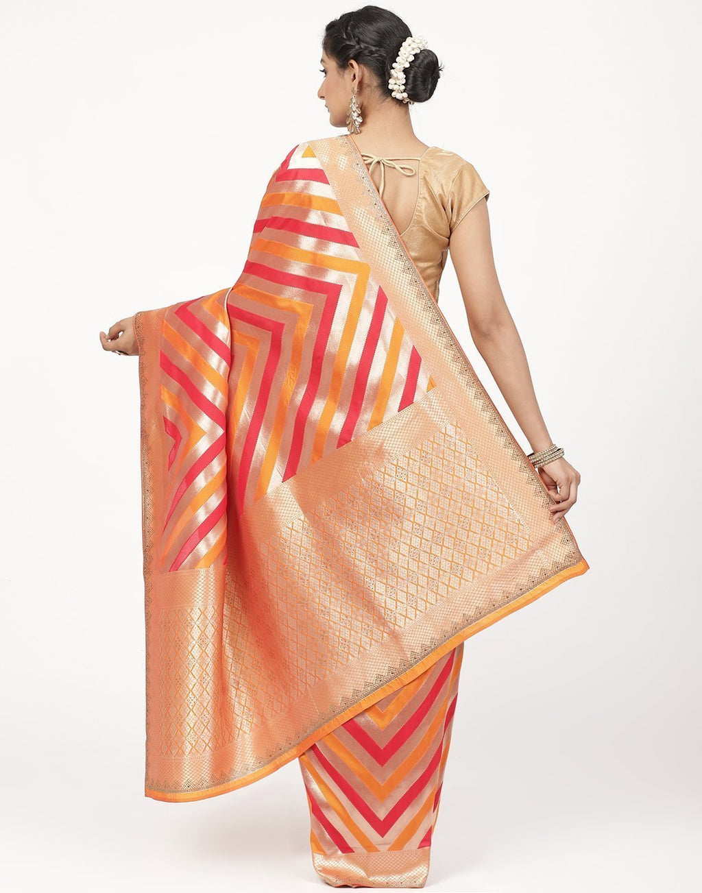 MBZ Meena Bazaar-Banarasi Art handloom Silk Saree