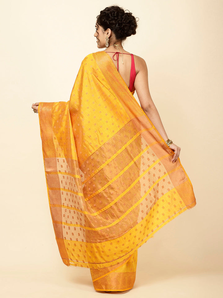 Zari Border Woven Handloom Saree