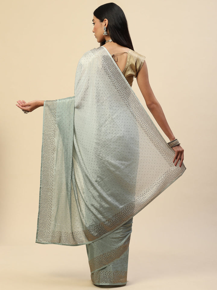 Swarovski Embroidered Chiffon Saree