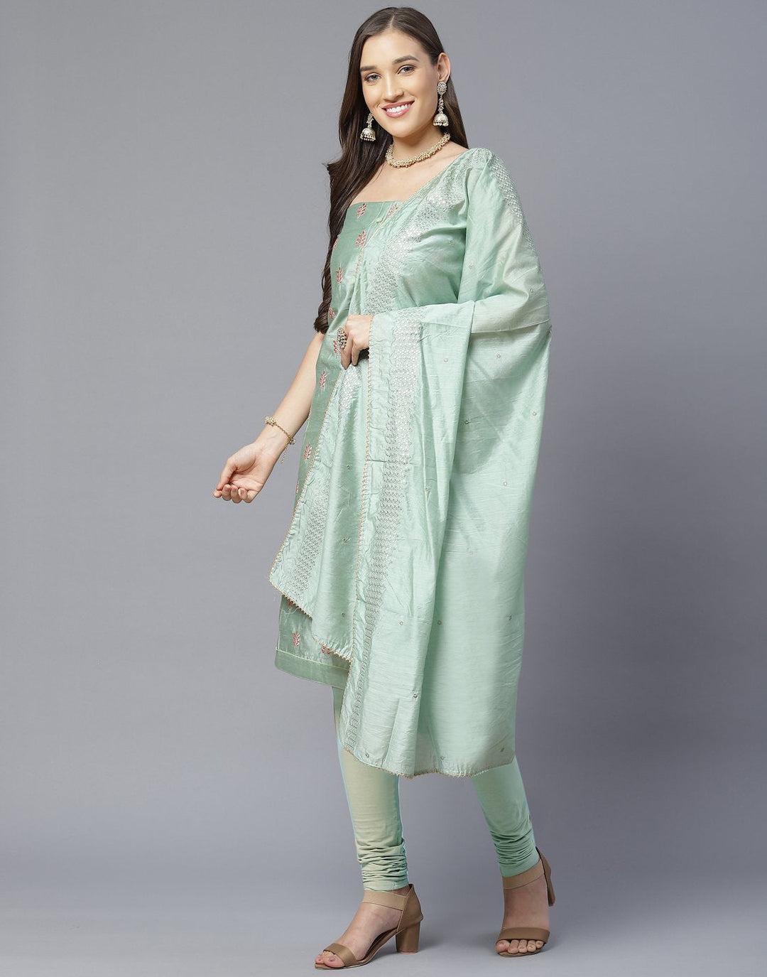 Chanderi Suit Set