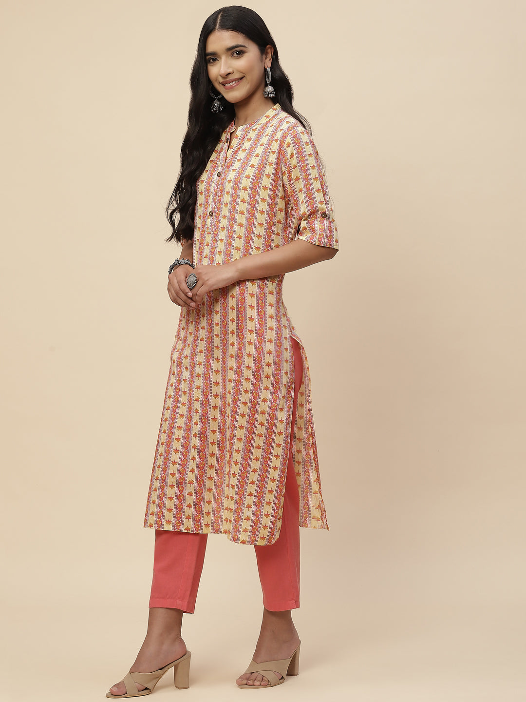 Floral Printed Cotton Kurta