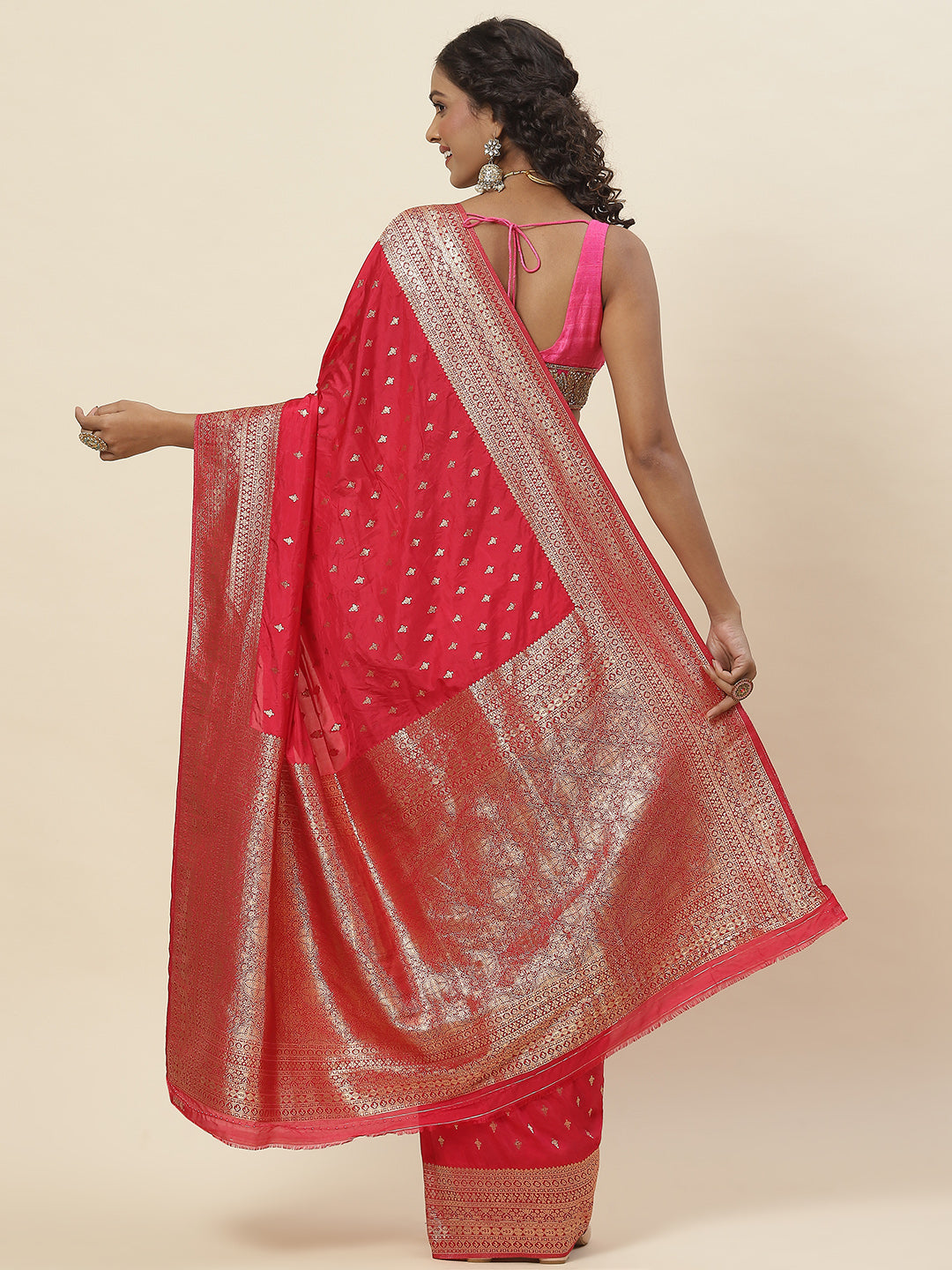 Zari Border Woven Handloom Saree