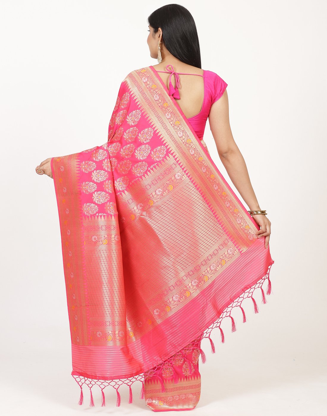 MBZ Meena Bazaar-Banarasi Woven Handloom Saree