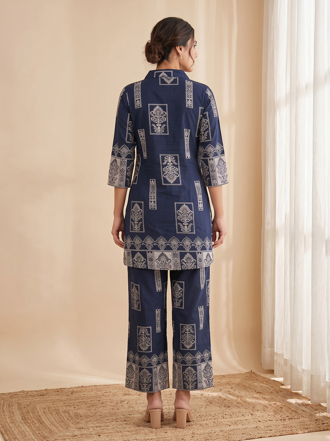 Embroidery Cotton Blend Kurta Set