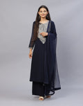 Georgette Kurti Palazzo with Dupatta