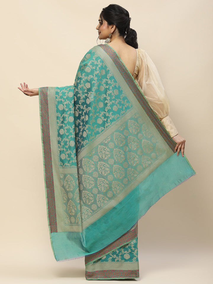 Resham Jaal Woven Cotton Saree