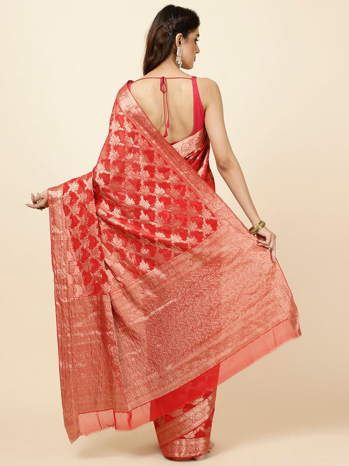 Zari Jaal Woven Chiffon Saree
