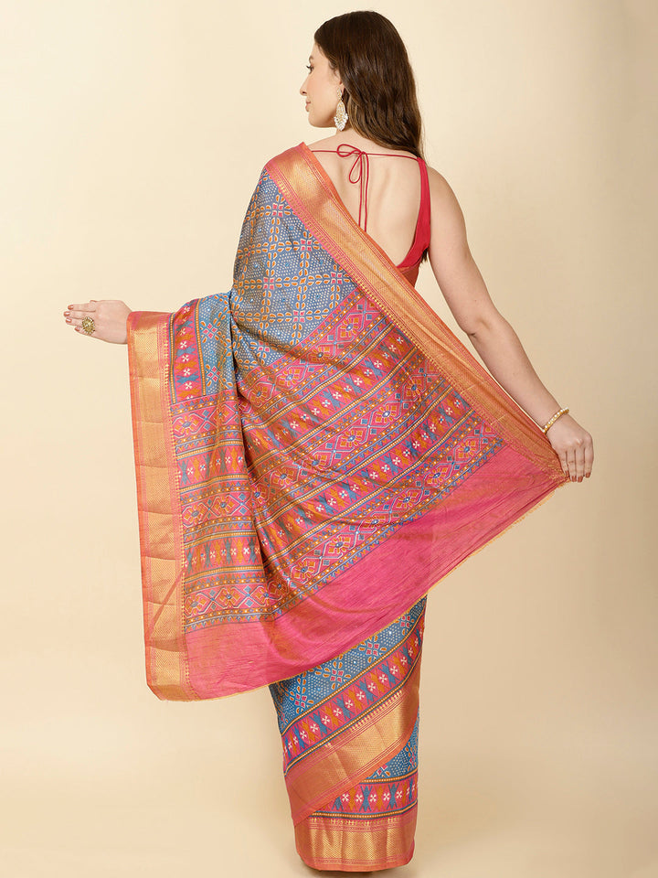 Patola Print Handloom Saree