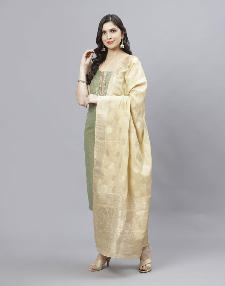 Chanderi Embroidered Suit piece