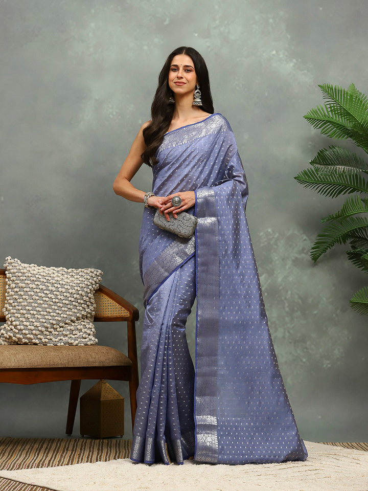 Woven Booti Art Silk Saree