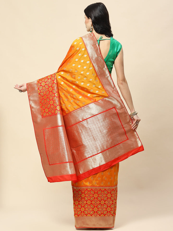 Zari Booti Woven Art Silk Banarsi Saree