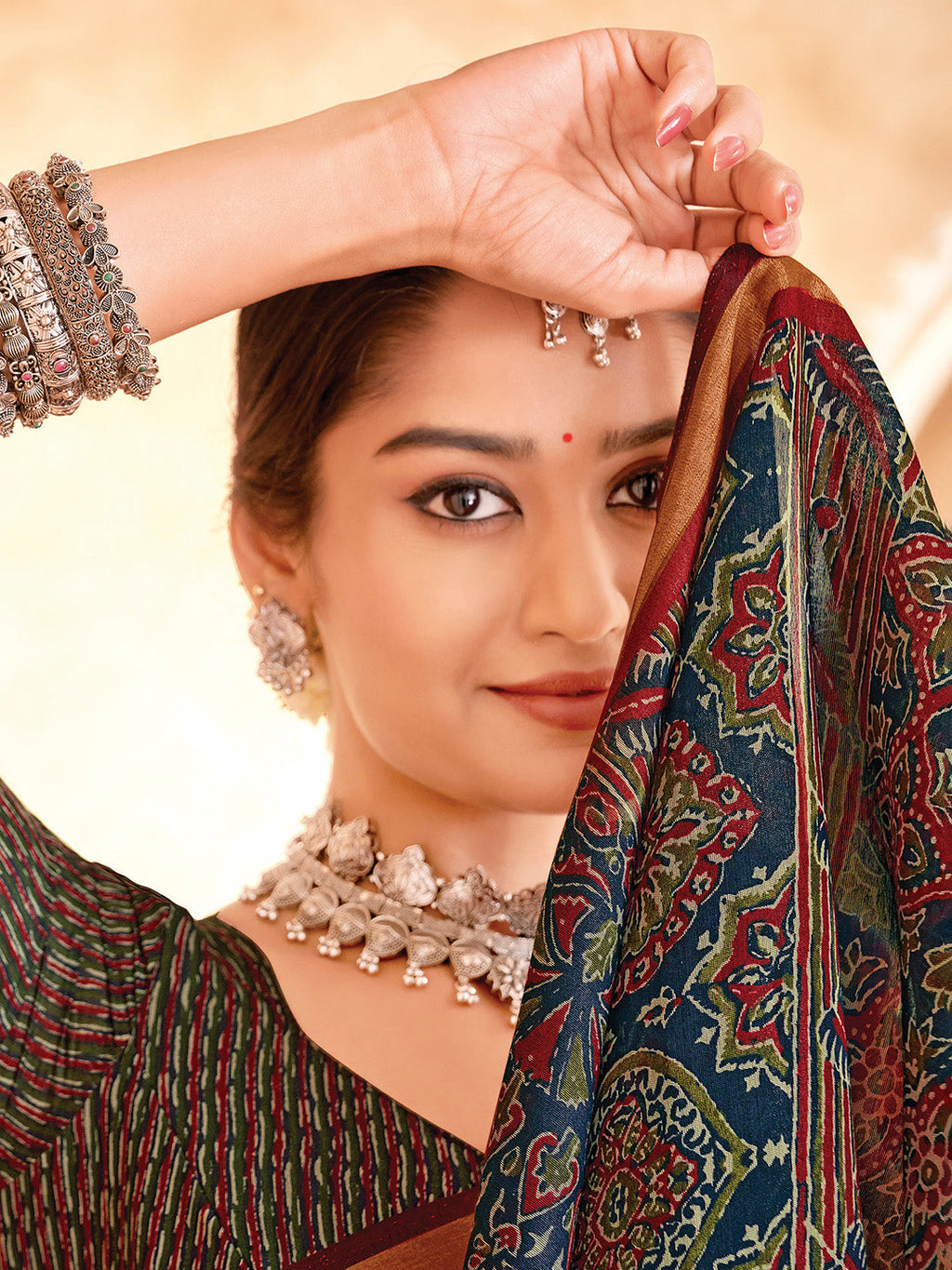 Printed Art Silk Saree