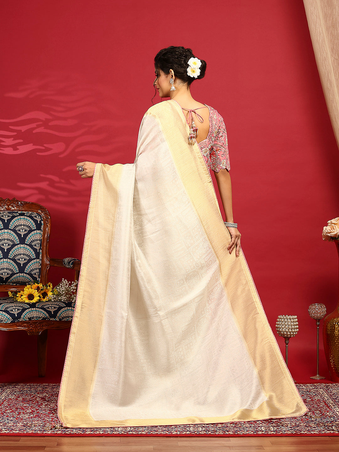 Embroidered Banarasi Saree