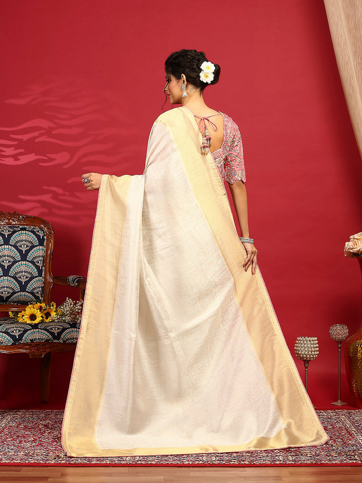 Embroidered Banarasi Saree