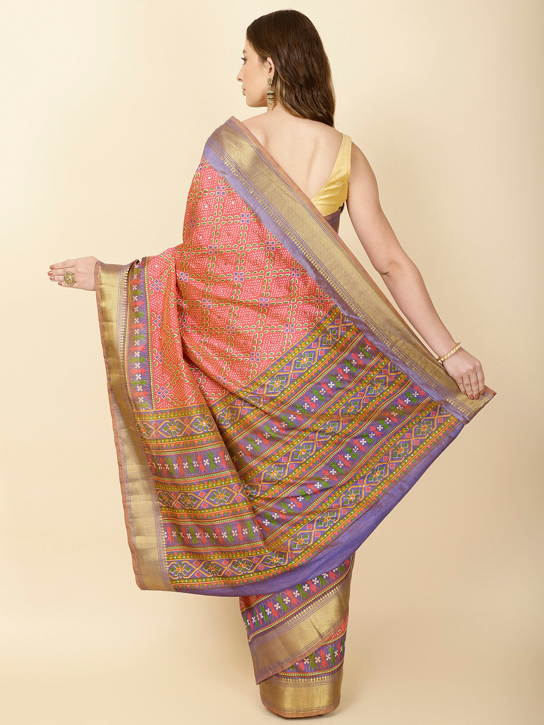 Patola Print Handloom Saree