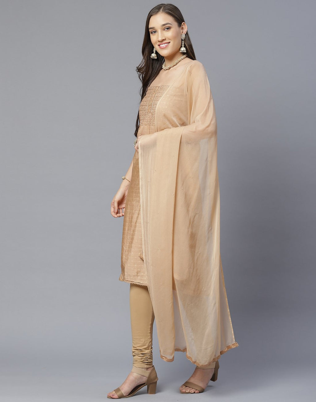 Chanderi Suit Set