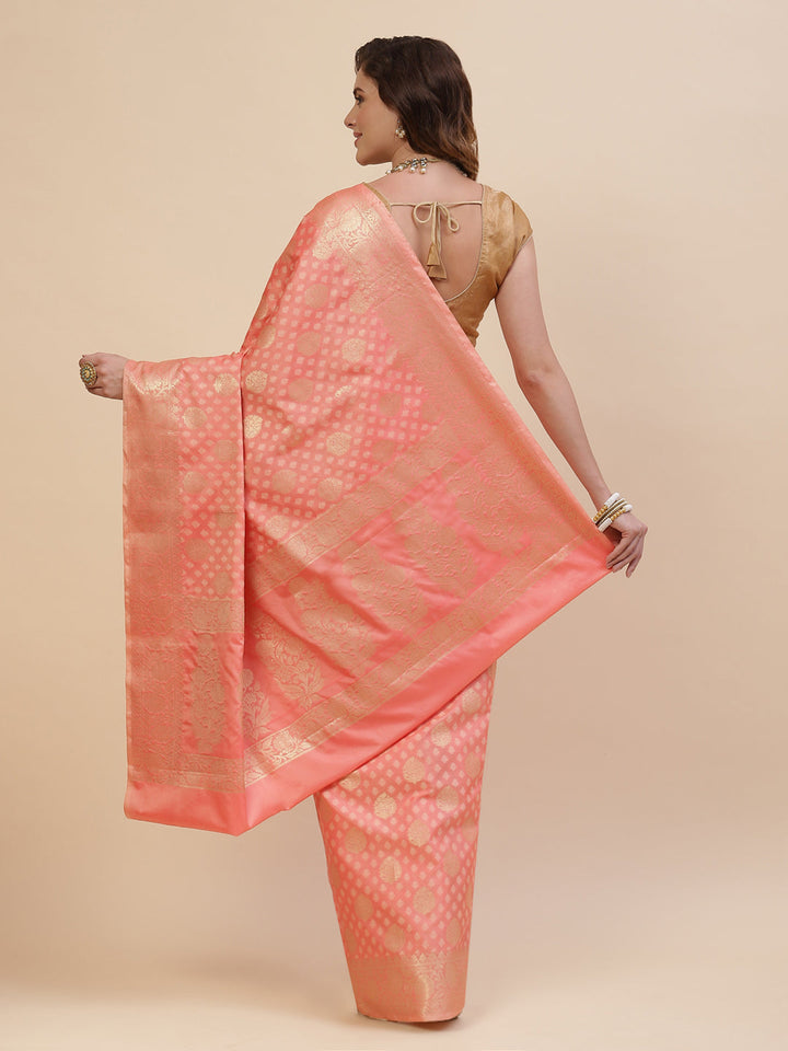 Zari Border Booti Cotton Woven Saree