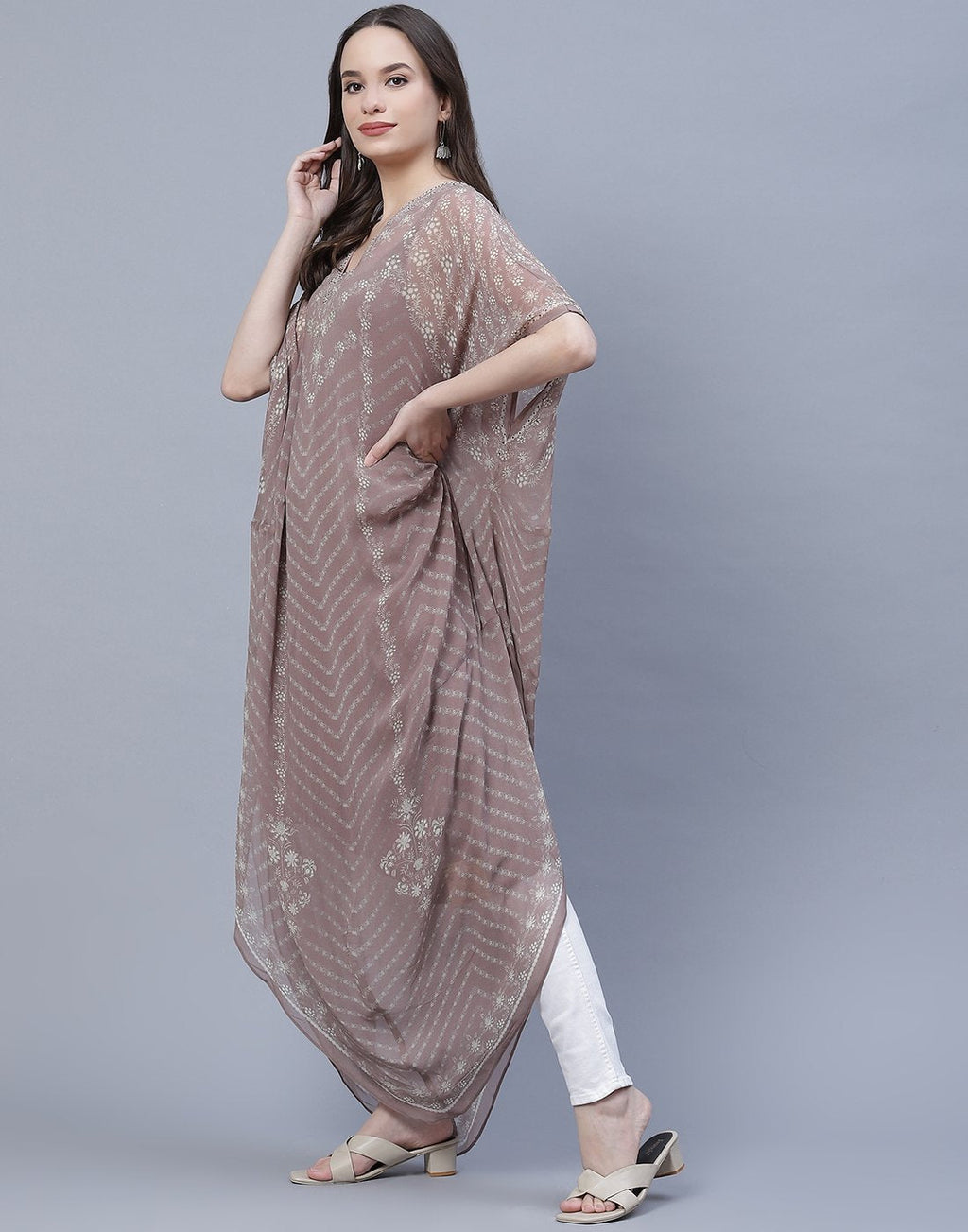 Digital Print Georgette Kurti