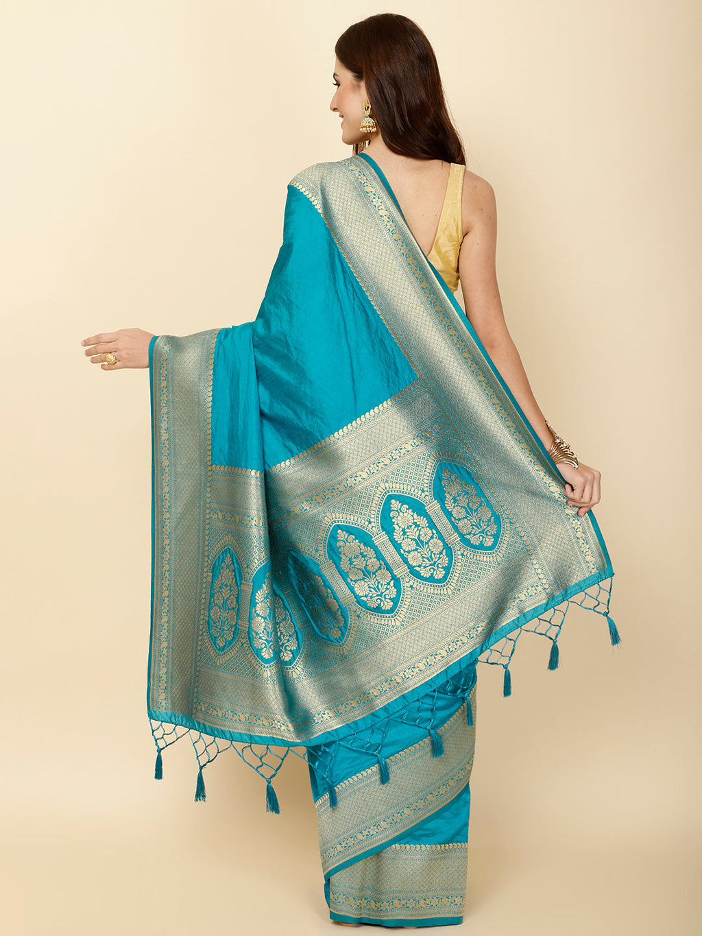 Zari Border Woven Handloom Saree
