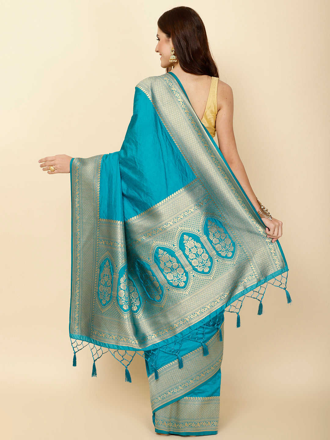 Zari Border Woven Handloom Saree
