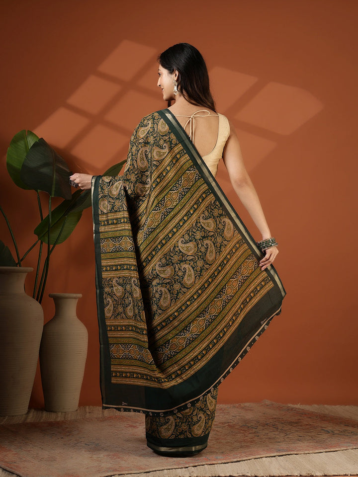 Digital Printed Art Silk Saree