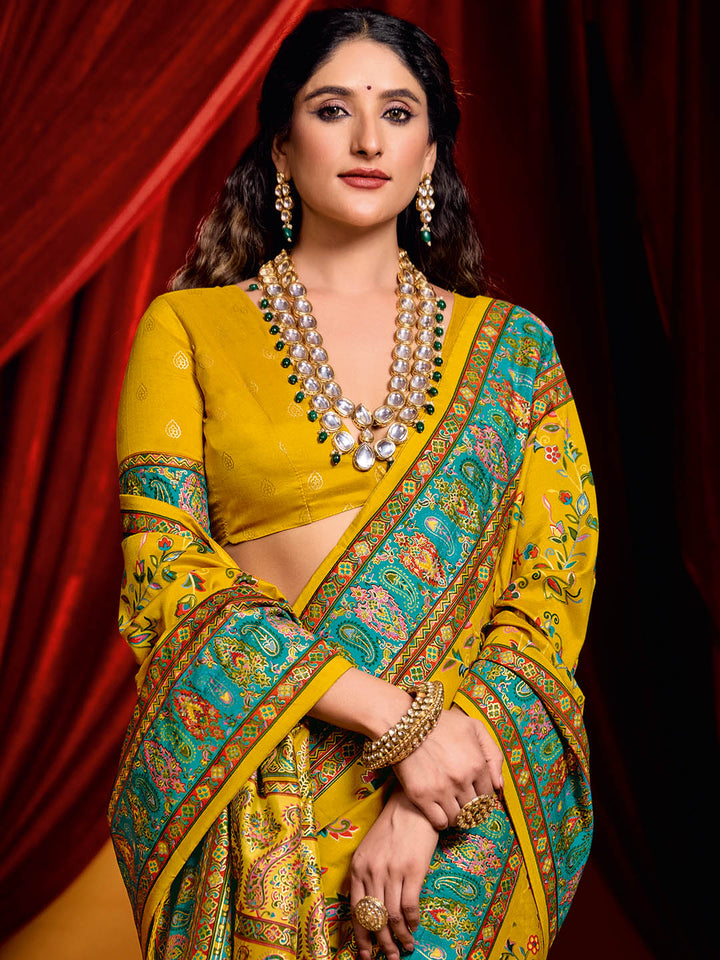 Patola Printed Art Silk Woven Saree
