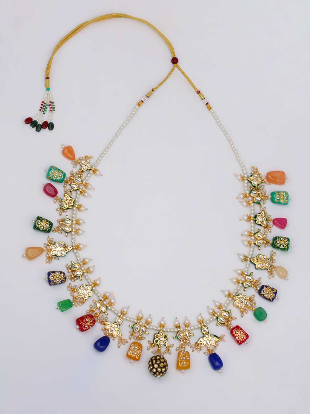 Gold Plated Necklace With Earrings