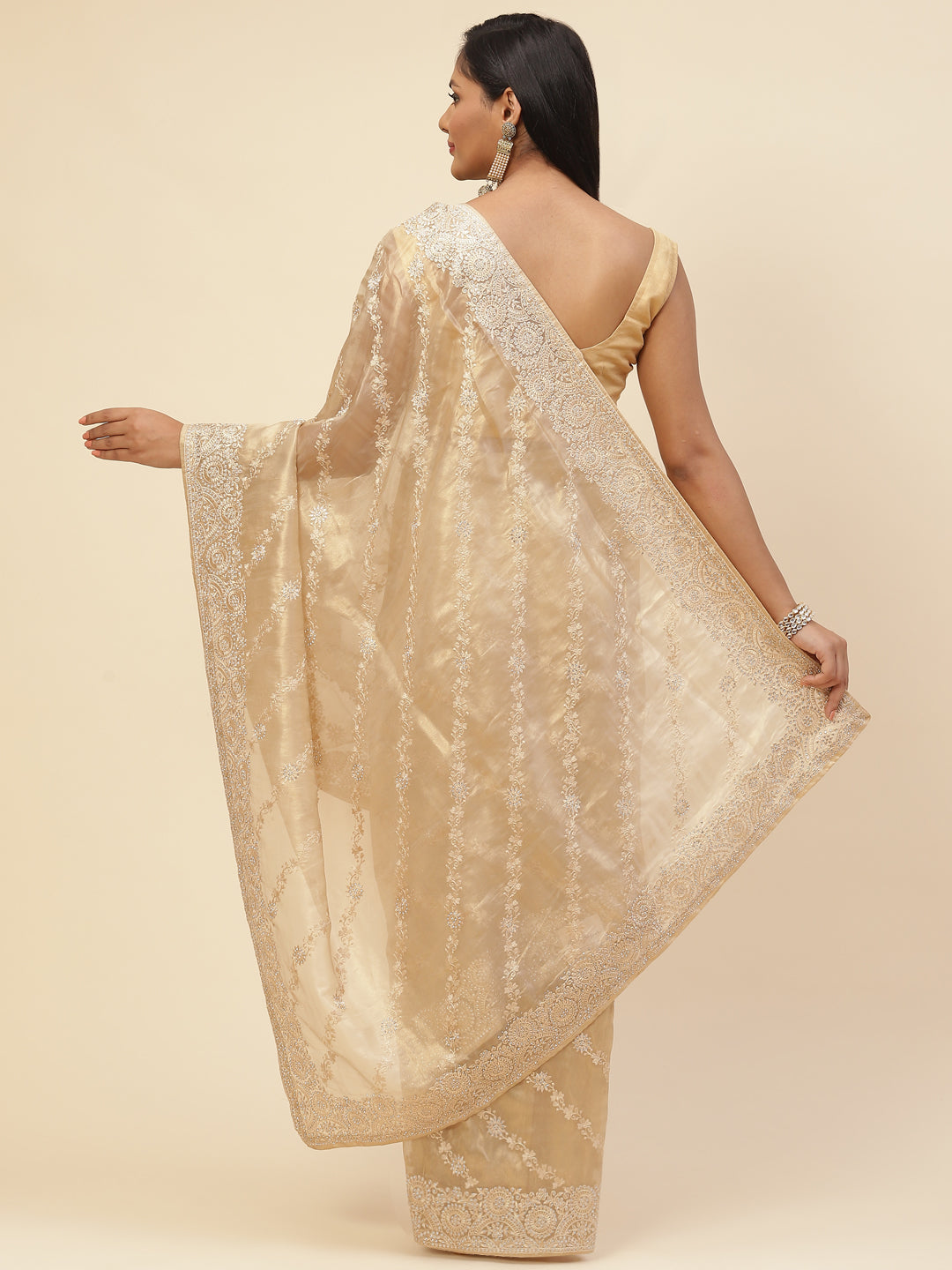 Stone Embroidered Banarasi Saree