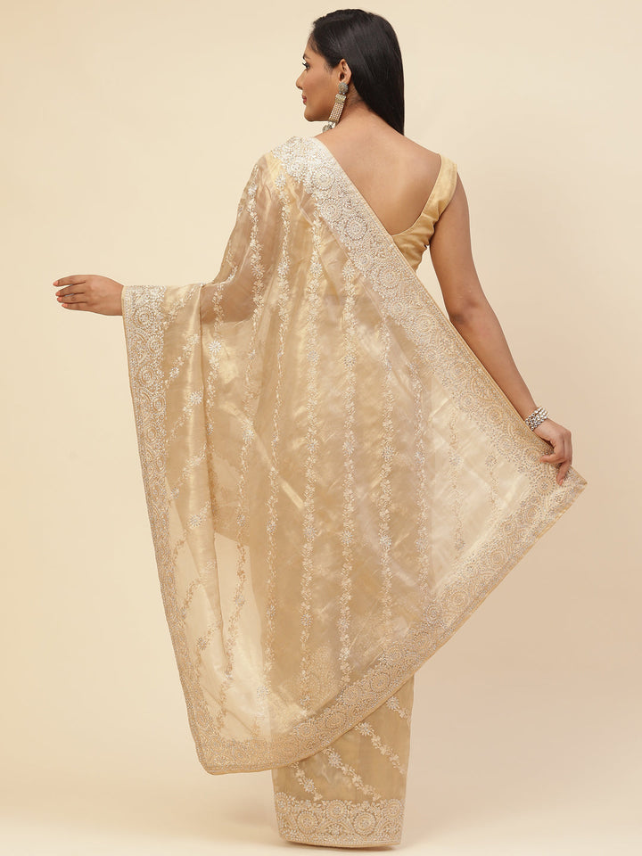 Stone Embroidered Banarasi Saree