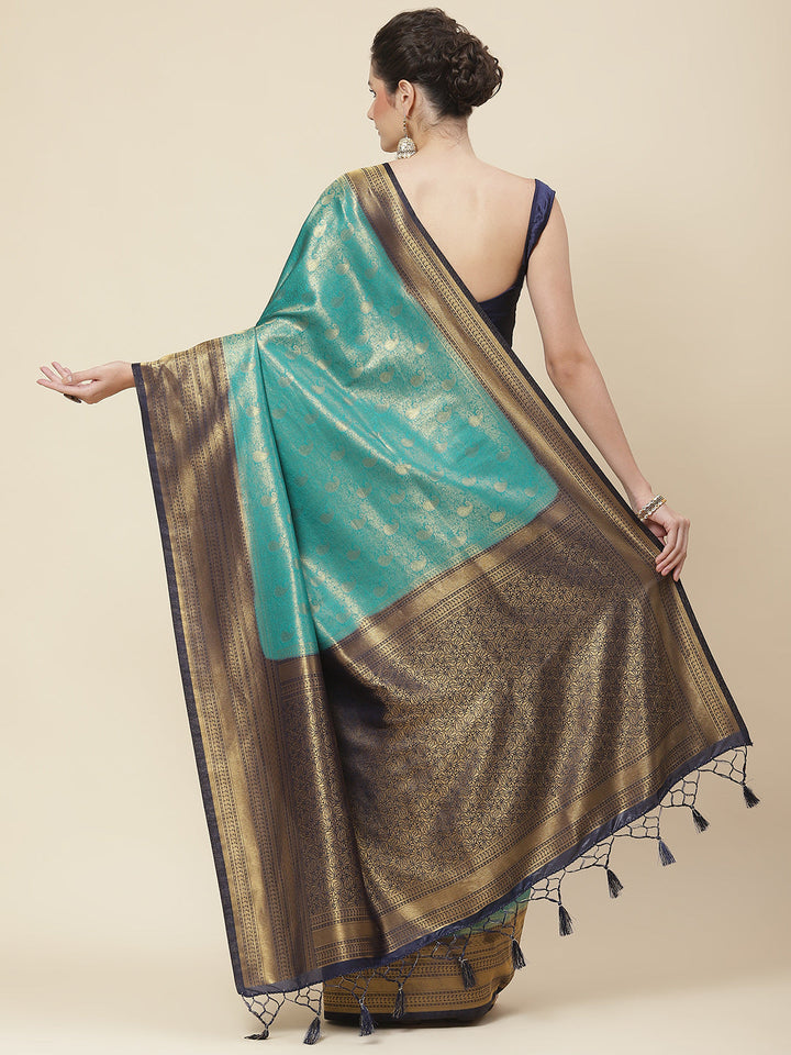 Zari Jaal Woven Handloom Saree