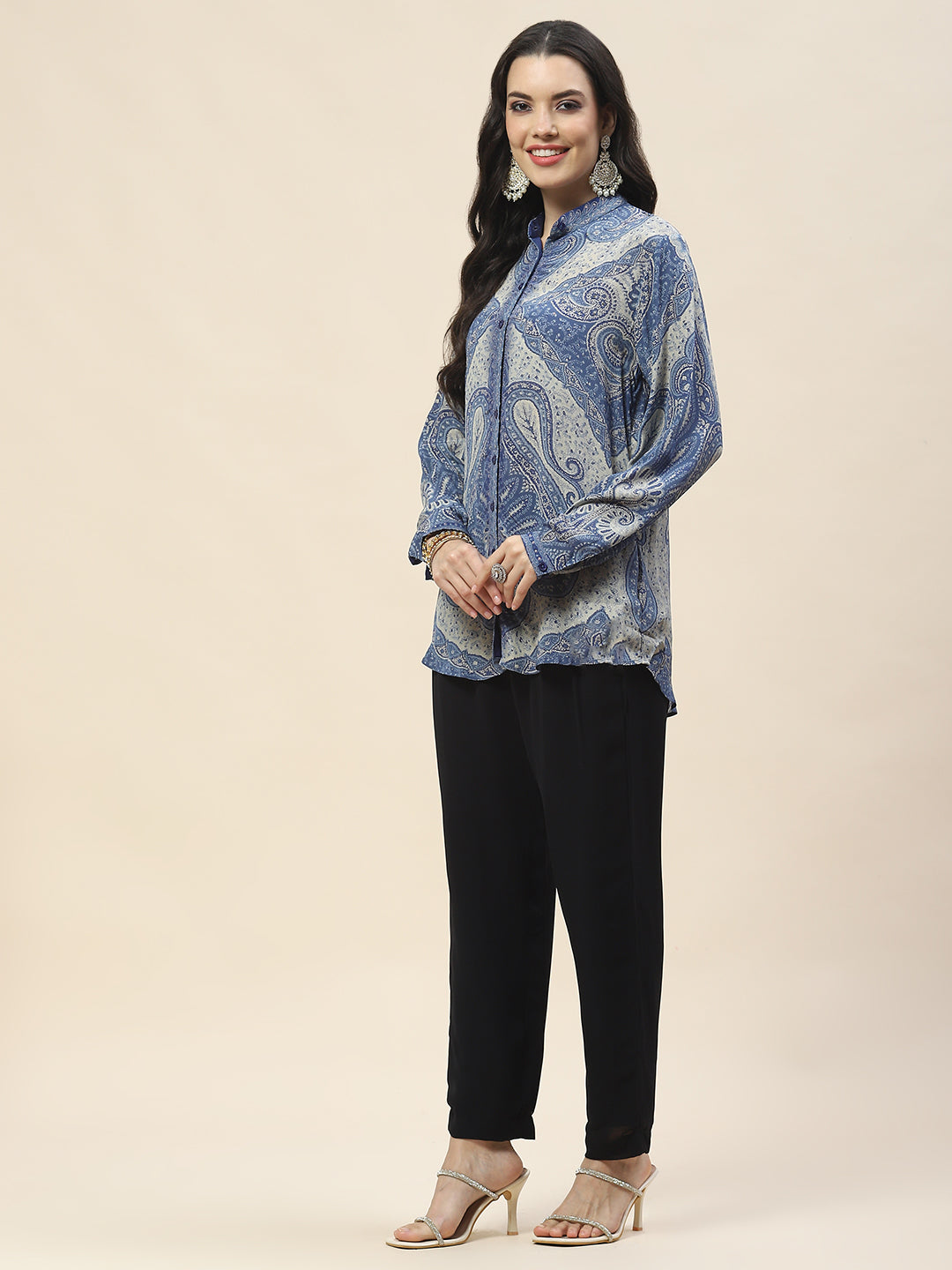 Digital Print Crepe Short Kurta