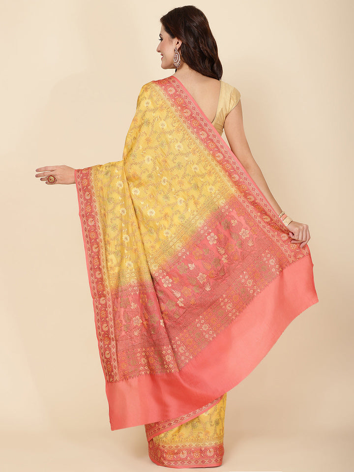 Resham Jaal Woven Tussar Saree