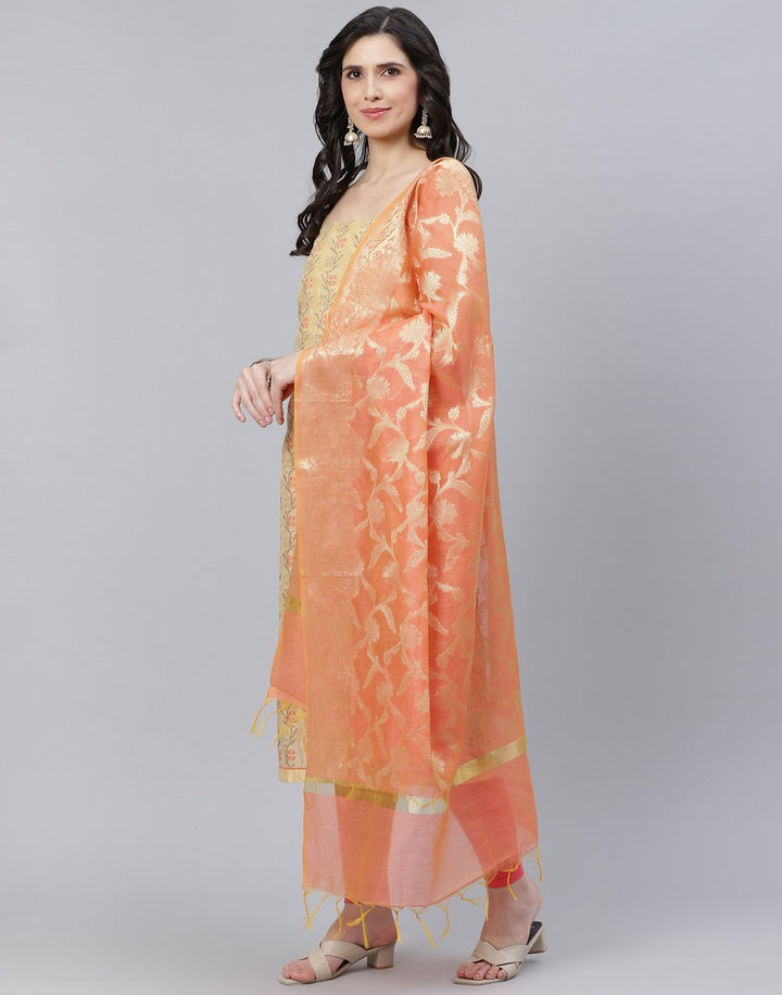 Chanderi Embroidered Suit piece