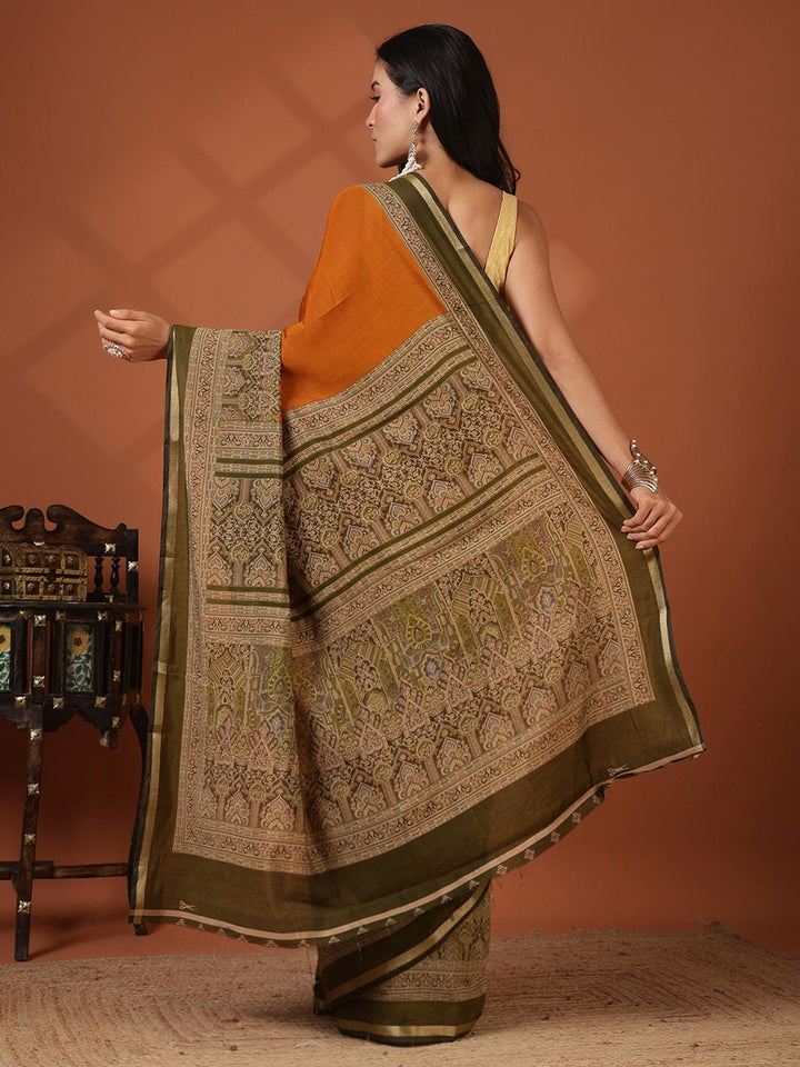 Printed Art Silk Saree