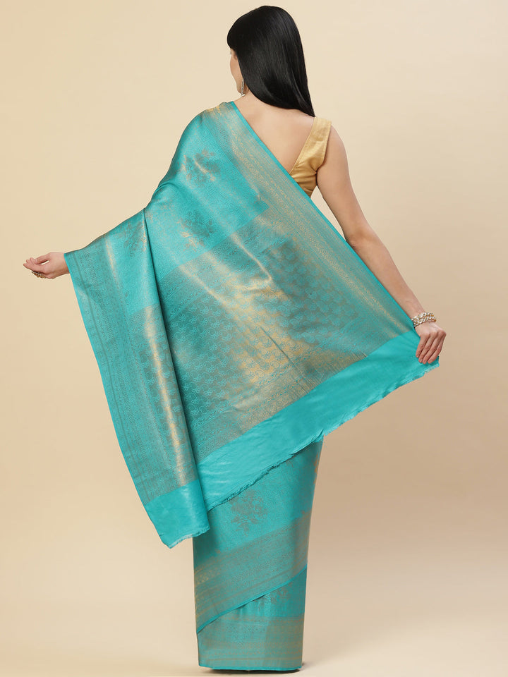 Zari Jaal Handloom Woven Saree