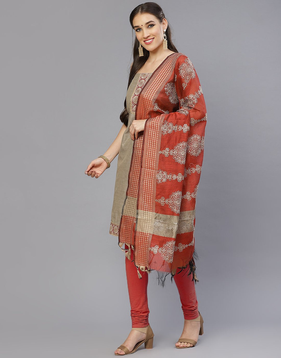 Chanderi Suit Set